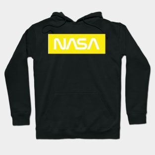 NASA Box Logo - Yellow 2 Hoodie